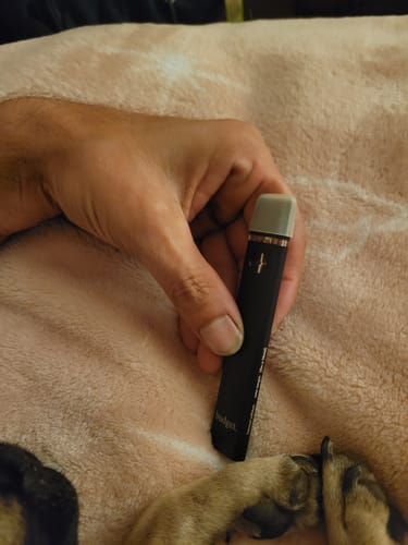 Customer photo review of 1 Gram THCA Full Spectrum Vape Pen | Sour Tangie - Sativa