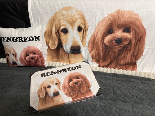 Customer photo review of Petcanva©オーダーメイド ペット似顔絵