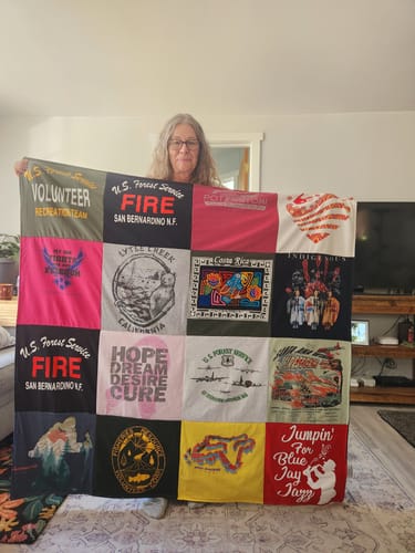 Customer photo review of Premium T Shirt Quilt
