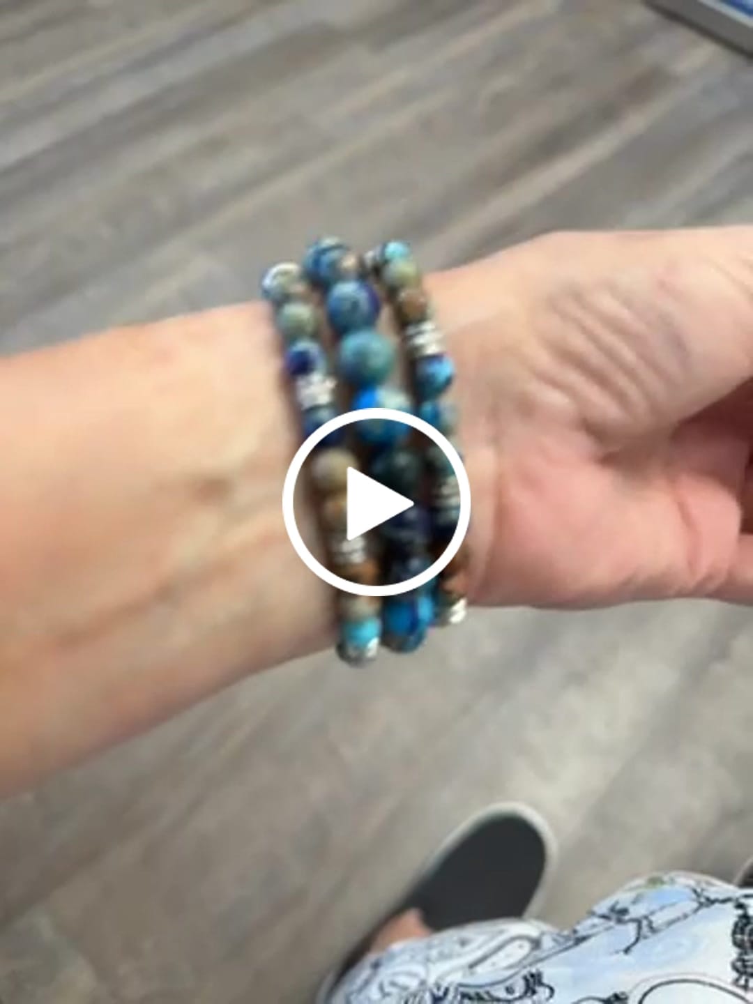 Customer video review of Imperial Jasper Stretch Apple Watch Strap