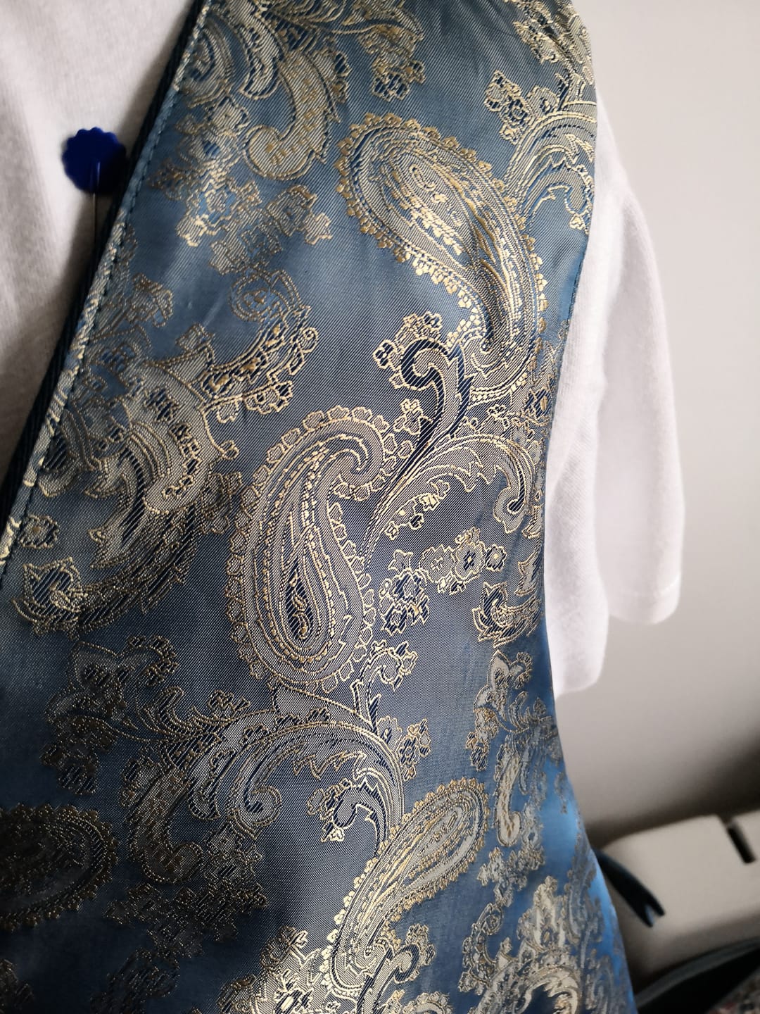 Customer photo review of Paisley Jacquard Lining Fabric