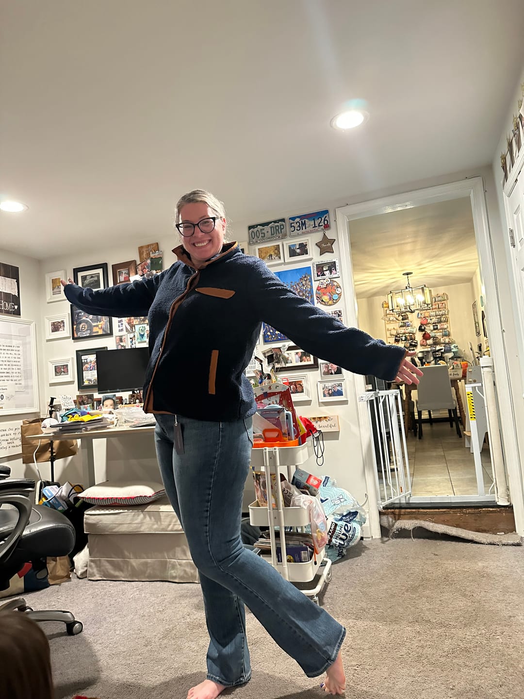Customer photo review of Landon Tall Bootcut Jean - Dark Wash
