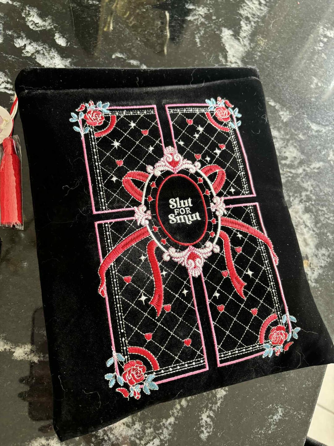 Customer photo review of Slut for Smut Book Sleeve - Black