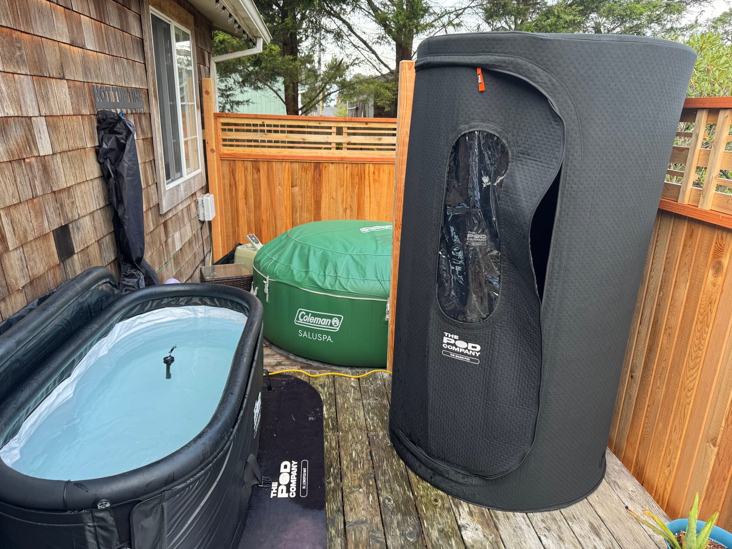 Customer photo review of The Sauna Pod