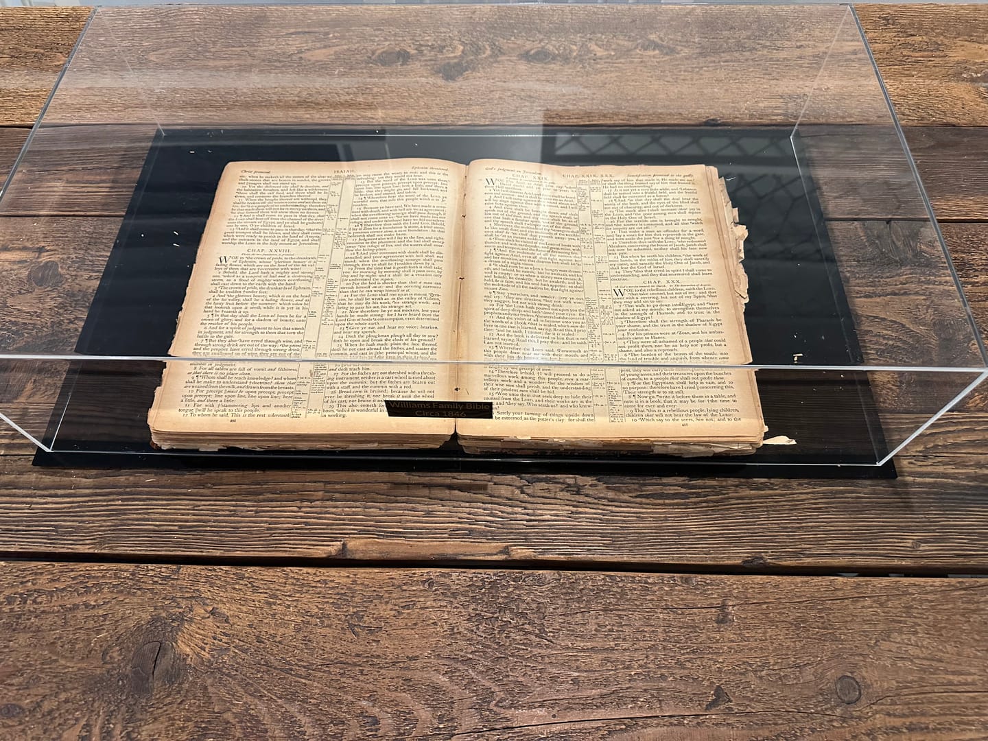 Customer photo review of Versatile Acrylic Display Cases with Double Sheet Base with Clear Case