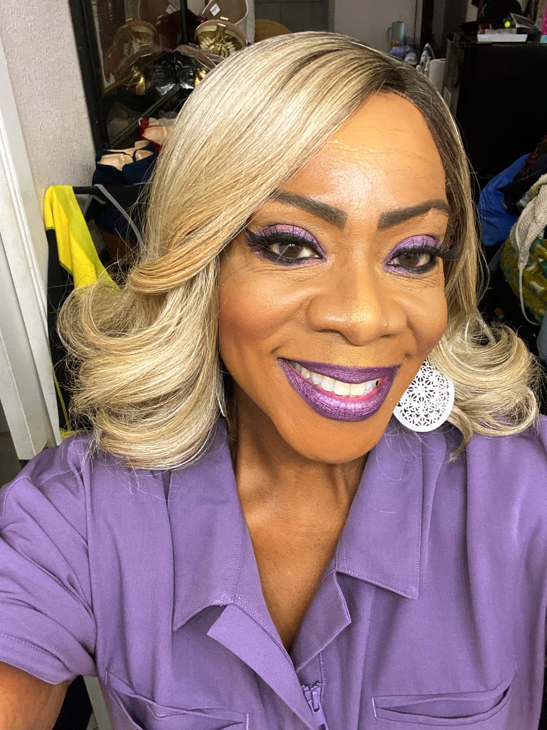 Customer photo review of Outre Melted Hairline Glueless HD Lace Front Wig - SORANA