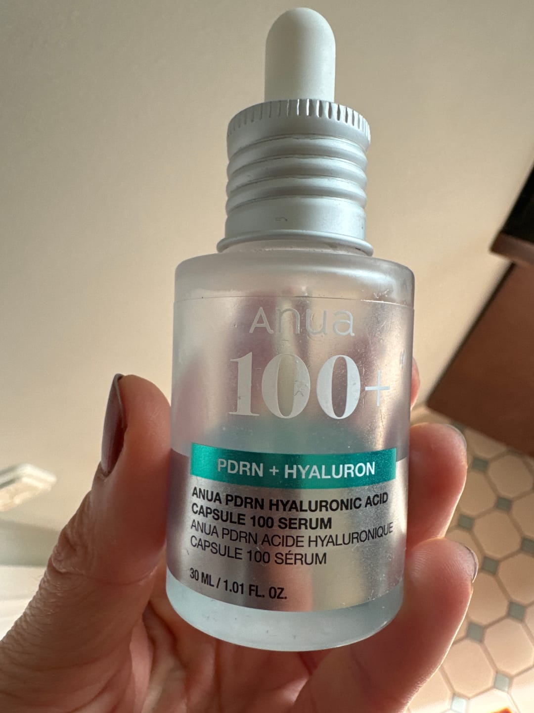 Customer photo review of Serums ar PDRN mirdzuma piešķiršanai ādai Anua PDRN Hyaluronic Acid Capsule 100 Serum