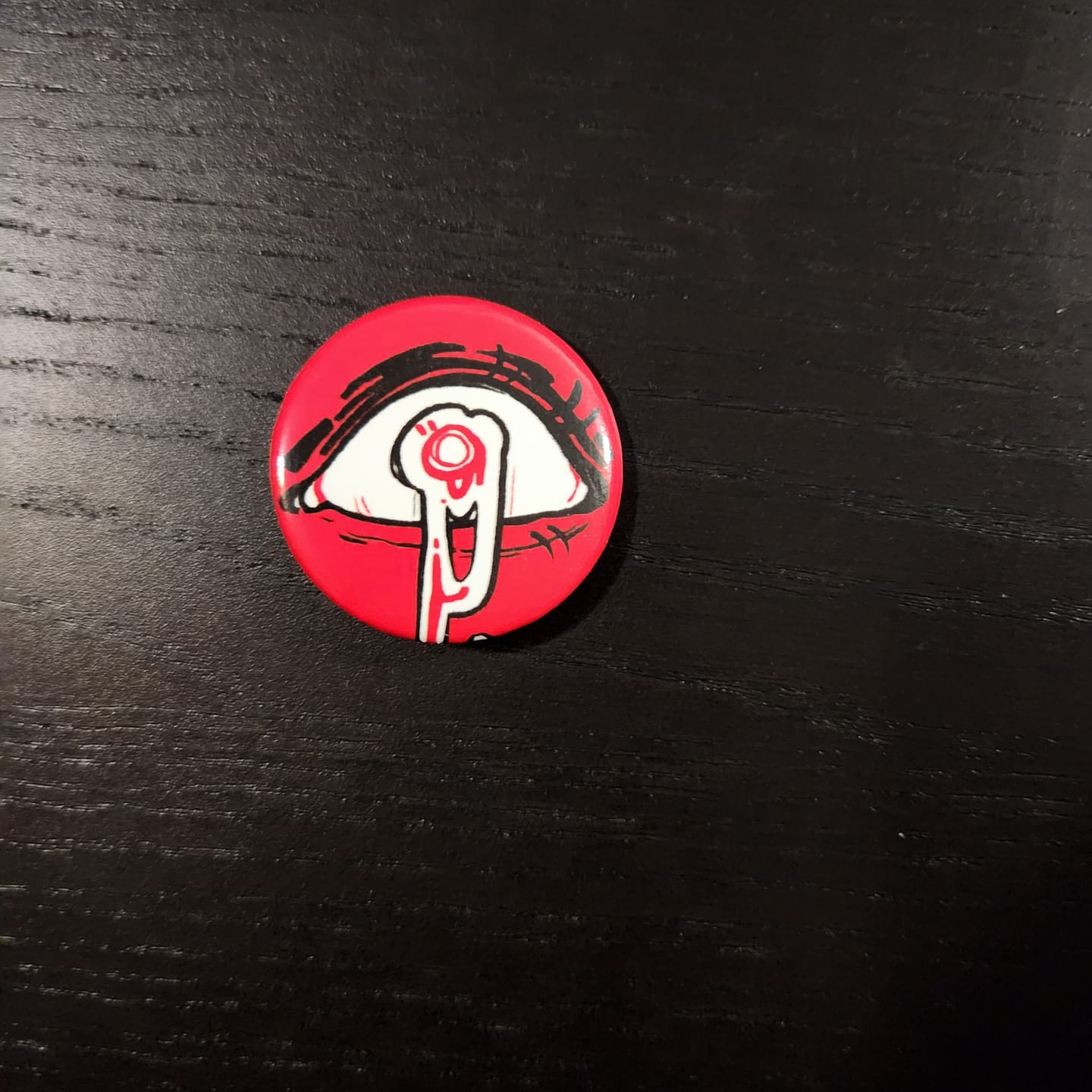 Customer photo review of Drippy Eye Button