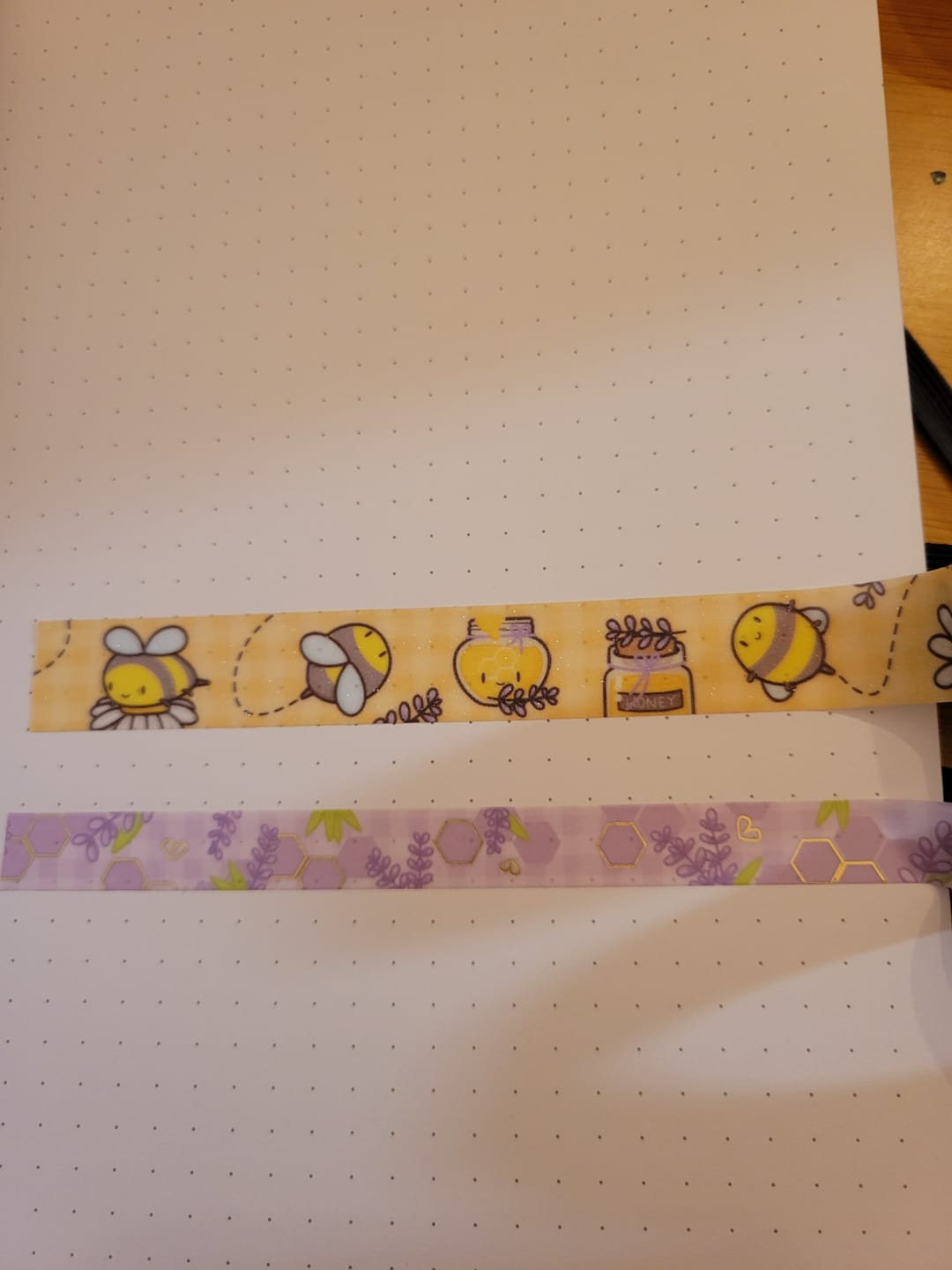 Customer photo review of Honey Lavender Washi Tape (Set of 2)
