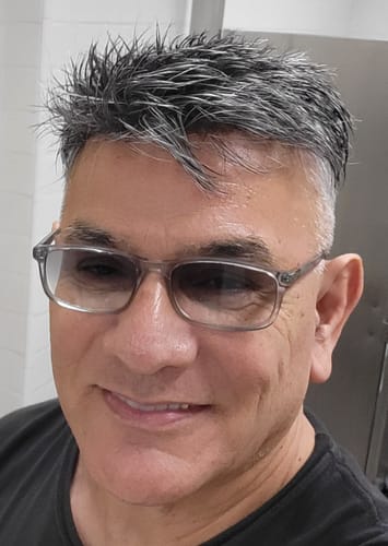 Customer photo review of Men Toupee Ace Full Frech Lace hair system