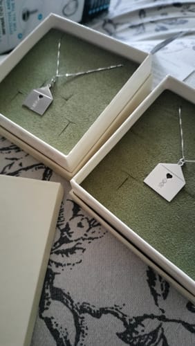 Customer photo review of Collana Casa Con Famiglia Componibile e Cuore traforato