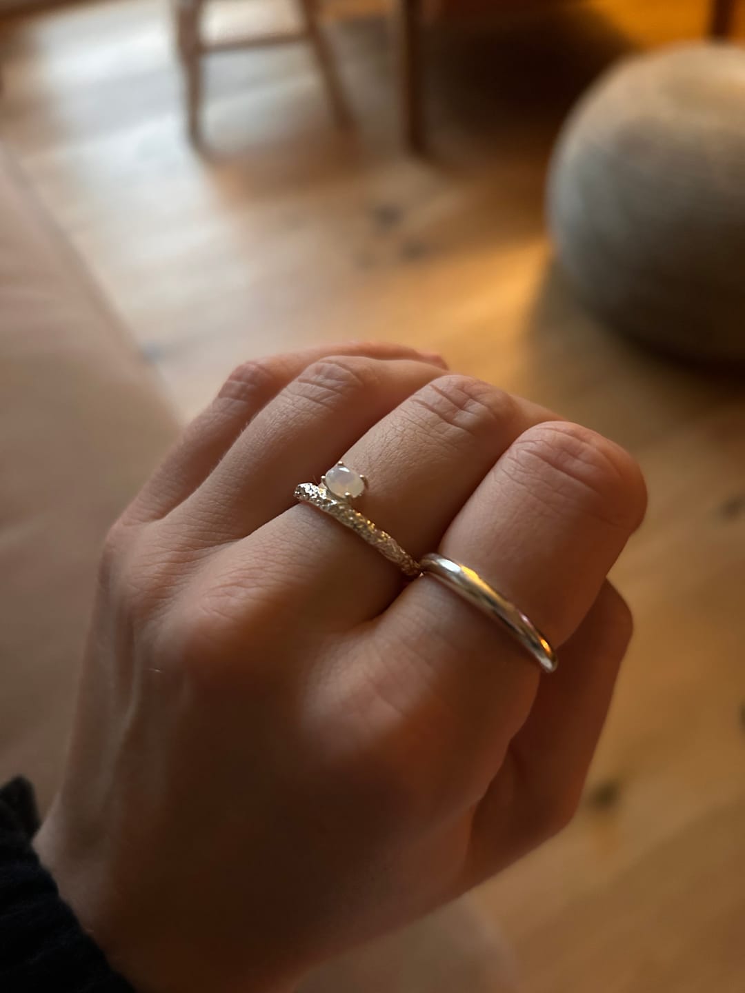 Customer photo review of NAIMA OPAL RING