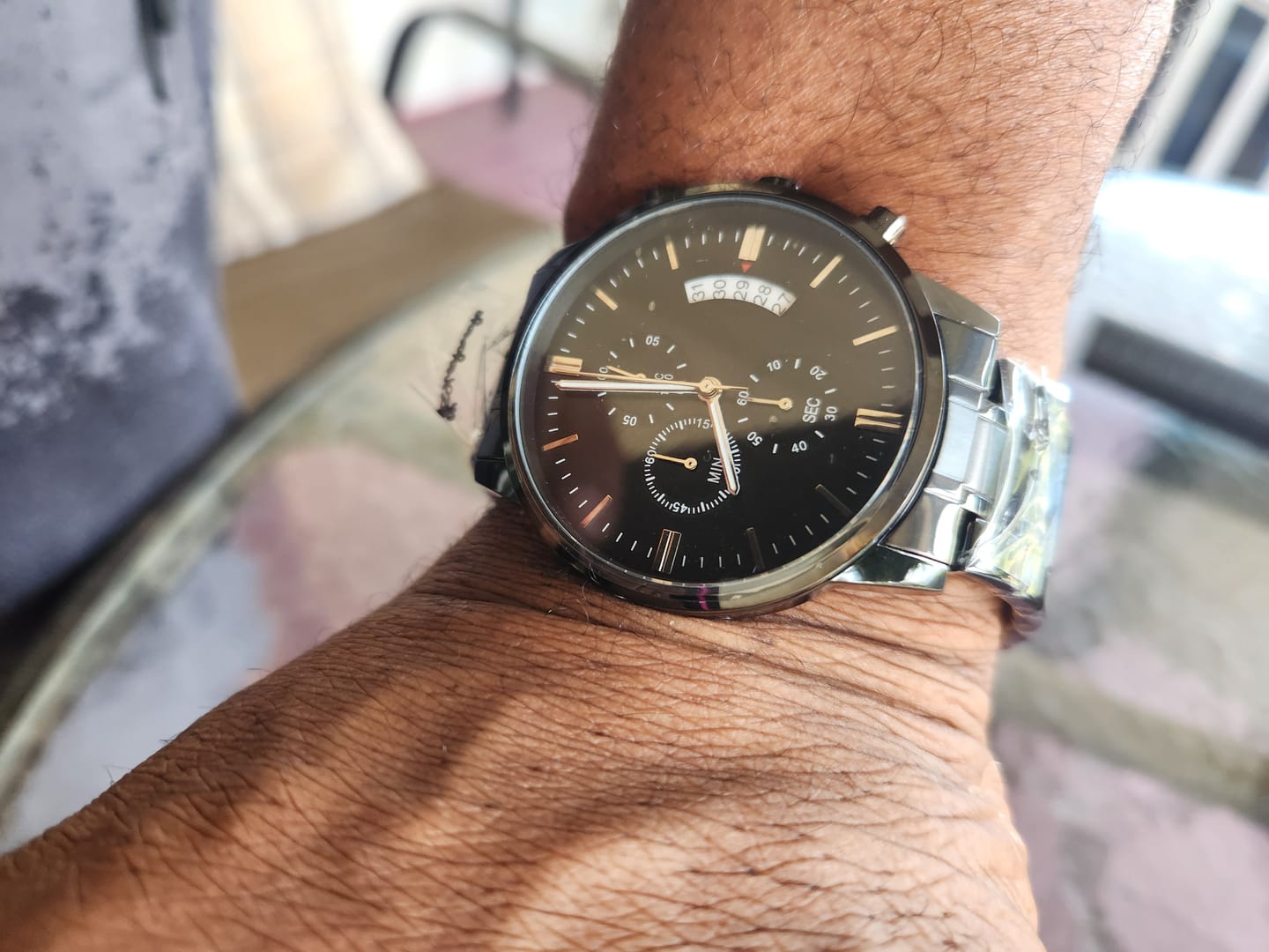 Customer photo review of To My Son - Engraved Premium Watch - SS146S