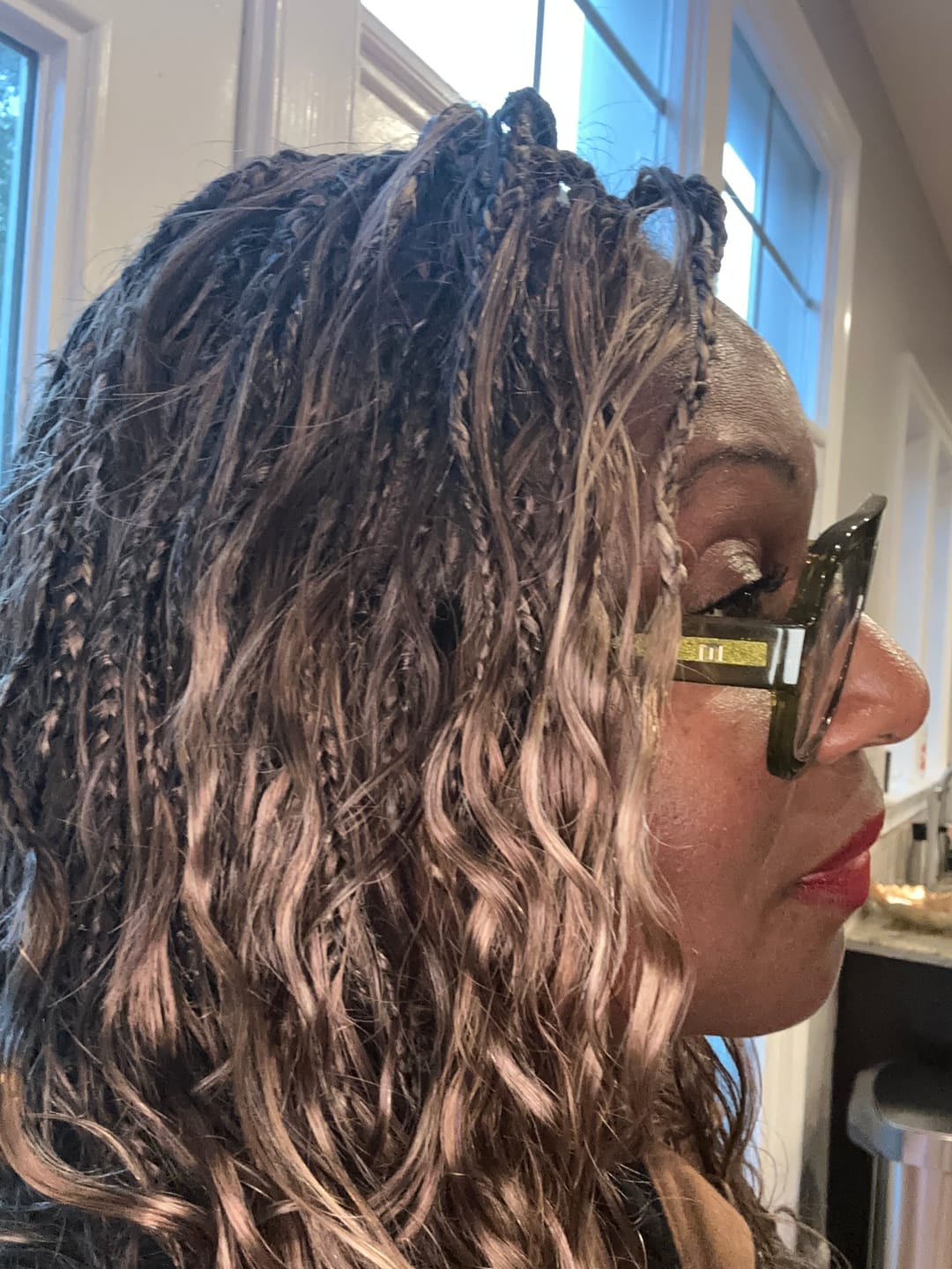 Customer photo review of #4/#27/#30 Mix Color Blend Body Wave Bulk Human Braiding Hair