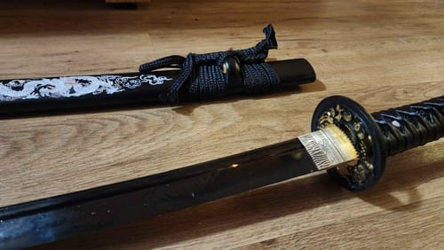 Customer photo review of Black Blade Katana