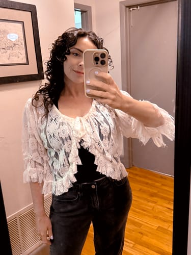 Customer photo review of Victorian Over Jacket  French Lace