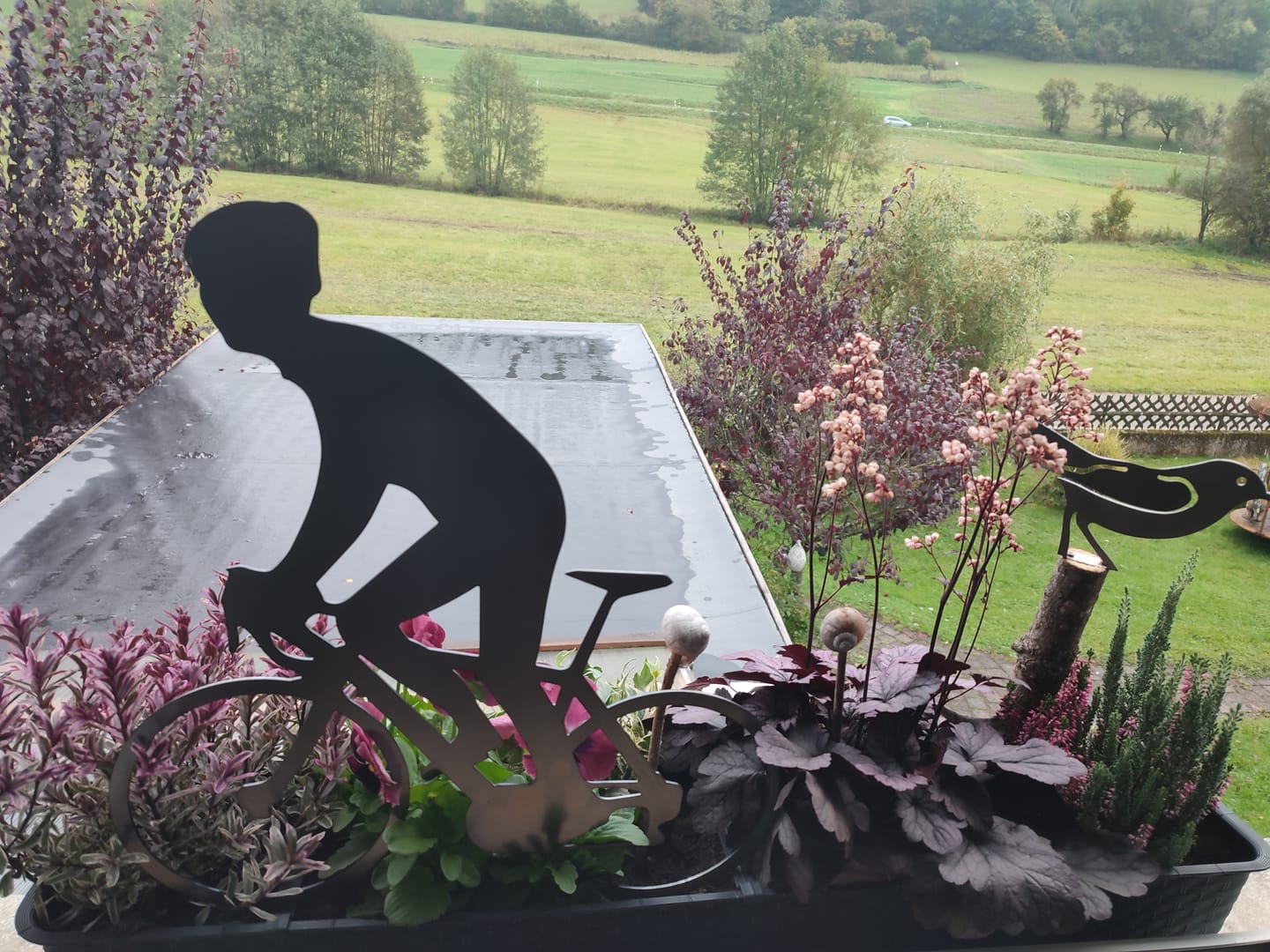 Customer photo review of Gartenstecker Radfahrer