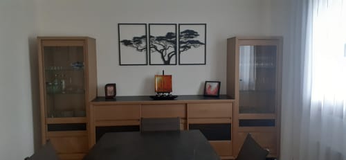Customer photo review of Décoration murale en métal noir - Arbre de vie Africain