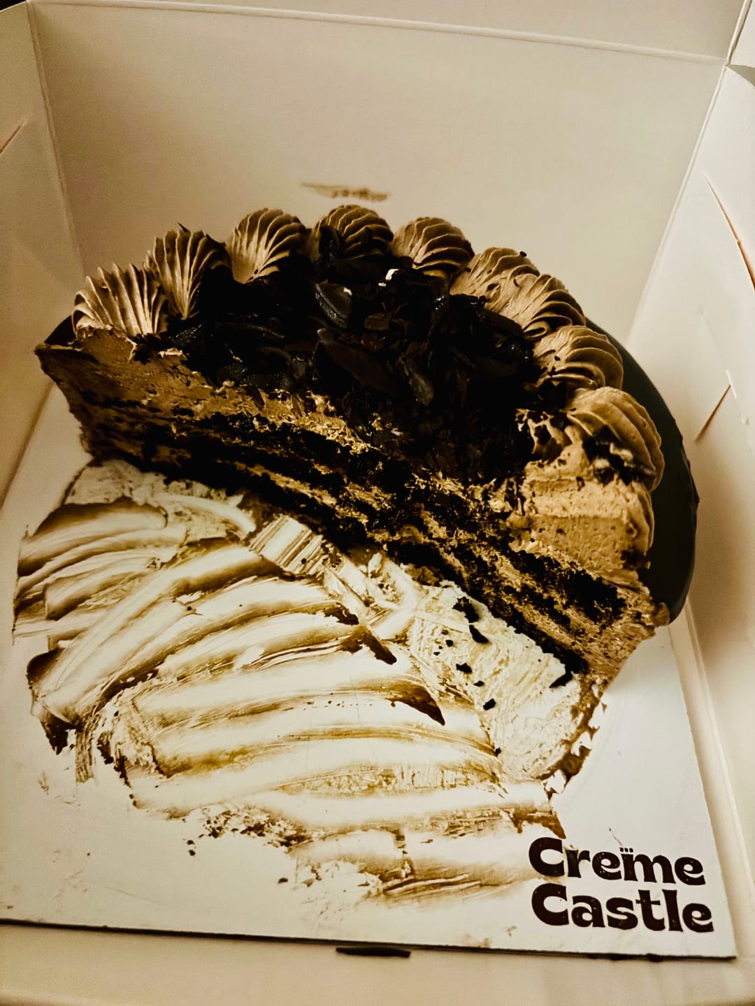 Customer photo review of Chocolate Mousse Cake