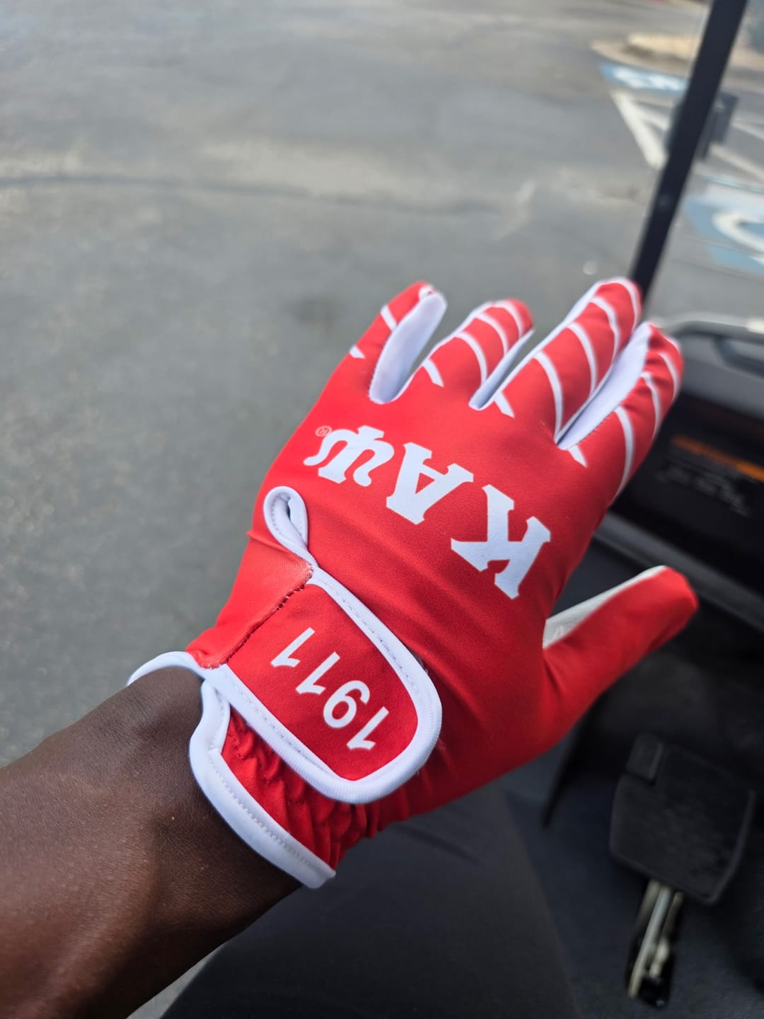 Customer photo review of KAPPA ALPHA PSI GOLF GLOVES