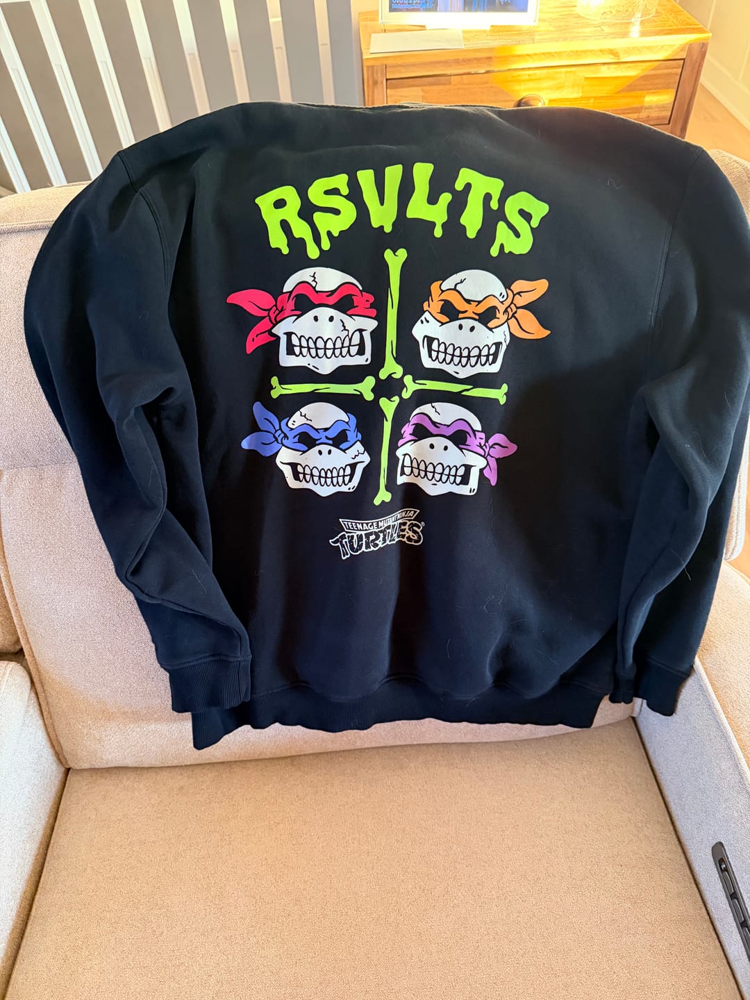 Customer photo review of Teenage Mutant Ninja Turtles "Rad to the Bone" – Classic Hoodie