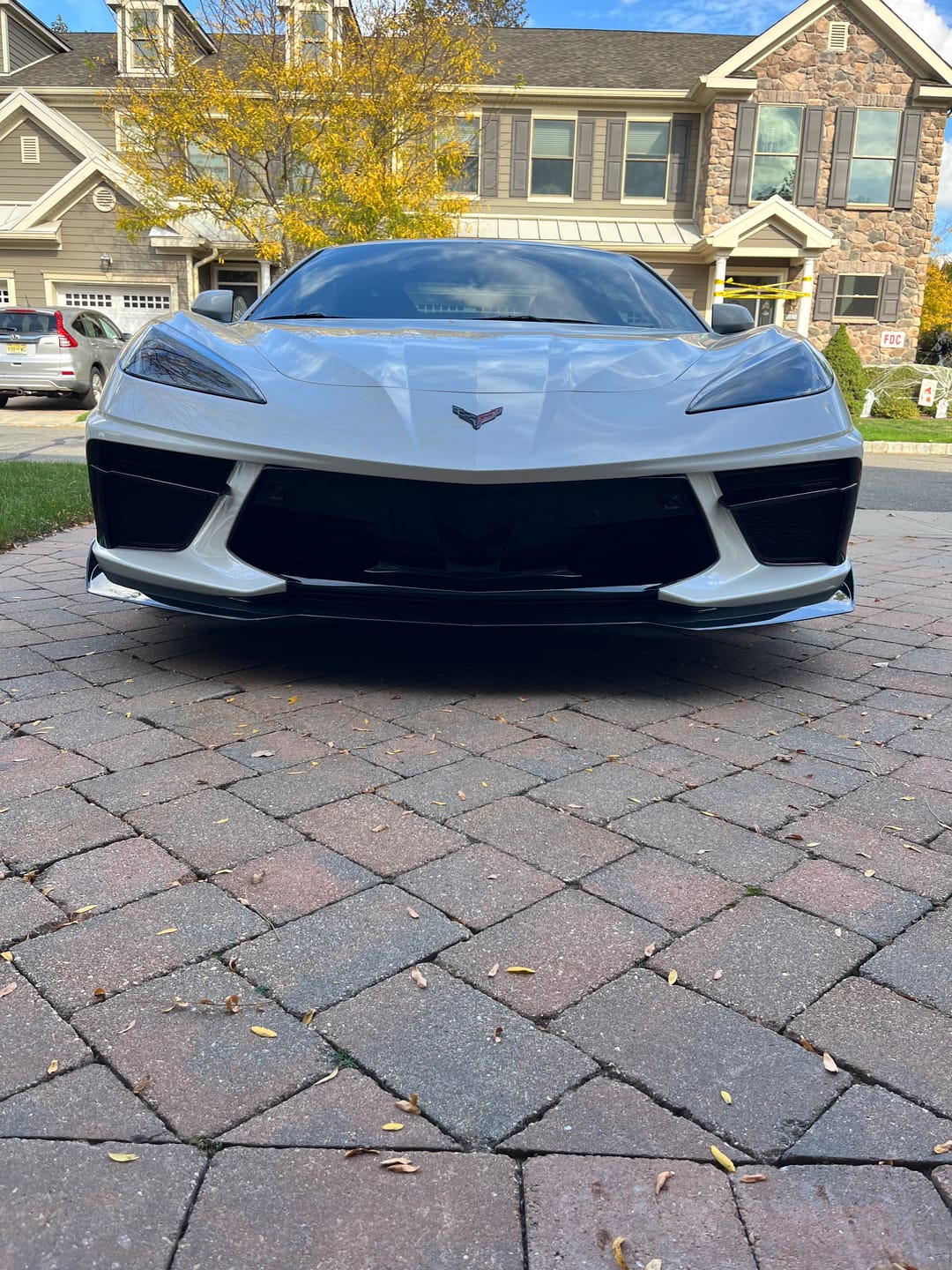 Customer photo review of Corvette C8 Front Mesh Grill Insert Cover