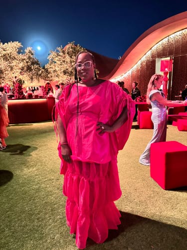 Customer photo review of Ruth Skirt Set | Pink