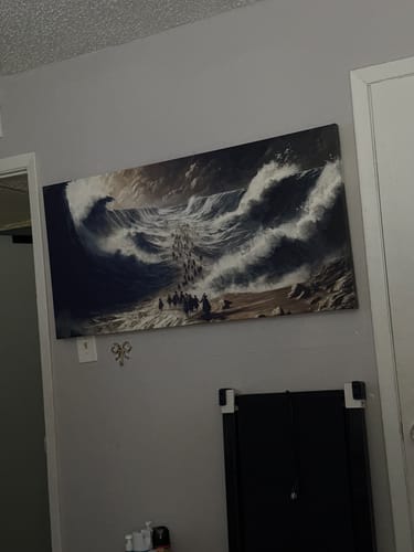 Customer photo review of The Parting - Faith Wall Art IV
