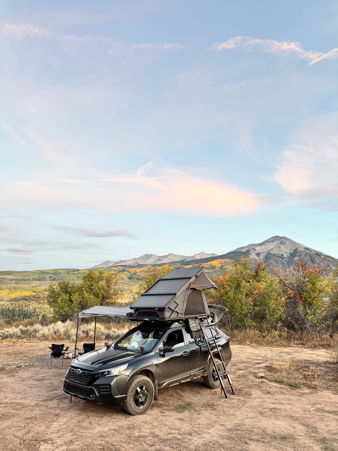 Customer photo review of OPENROAD Aluminum Hard Shell Roof Top Tent-PeakRoof LT V2 Series