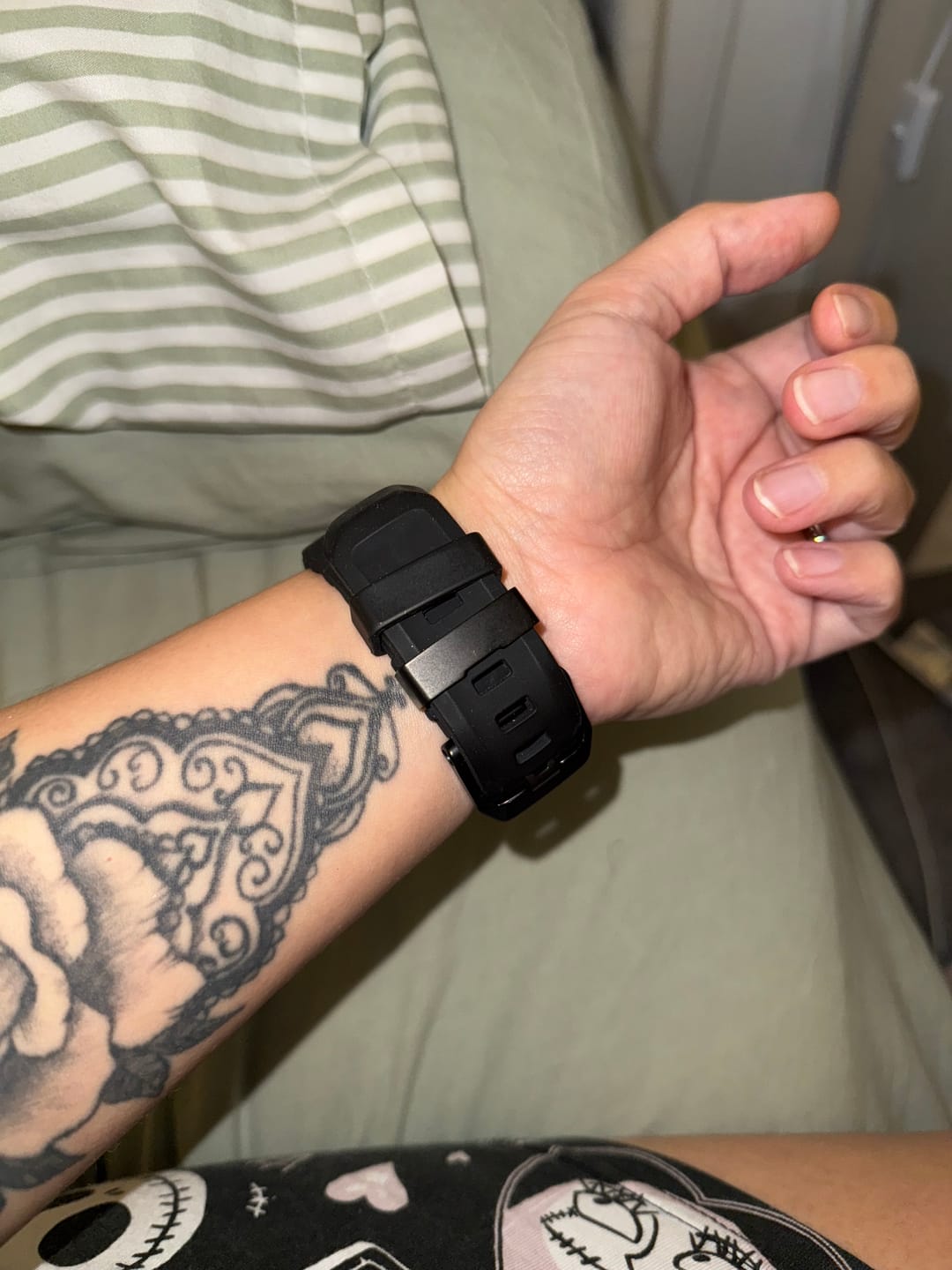 Customer photo review of Sport Soft Silicone and Titanium Buckle Strap for Apple Watch