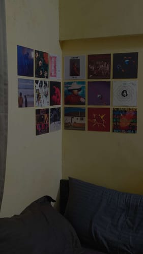 Customer photo review of PLAYLIST - ALBUM COVER PRINTS - CUSTOM WALL COLLAGE POSTERS