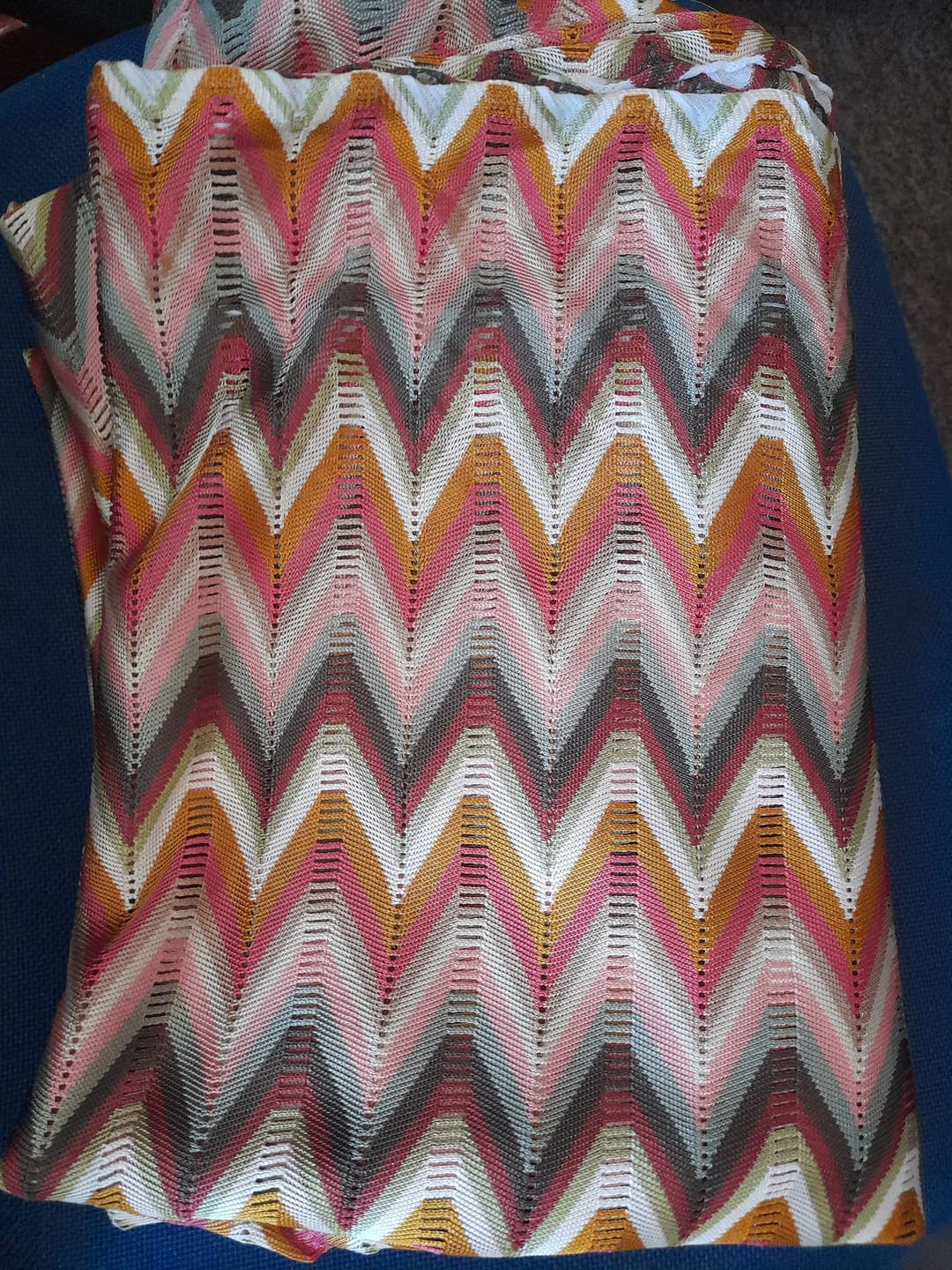 Customer photo review of Luxury Autumn Chevron Zigzag Knit Jersey Fabric