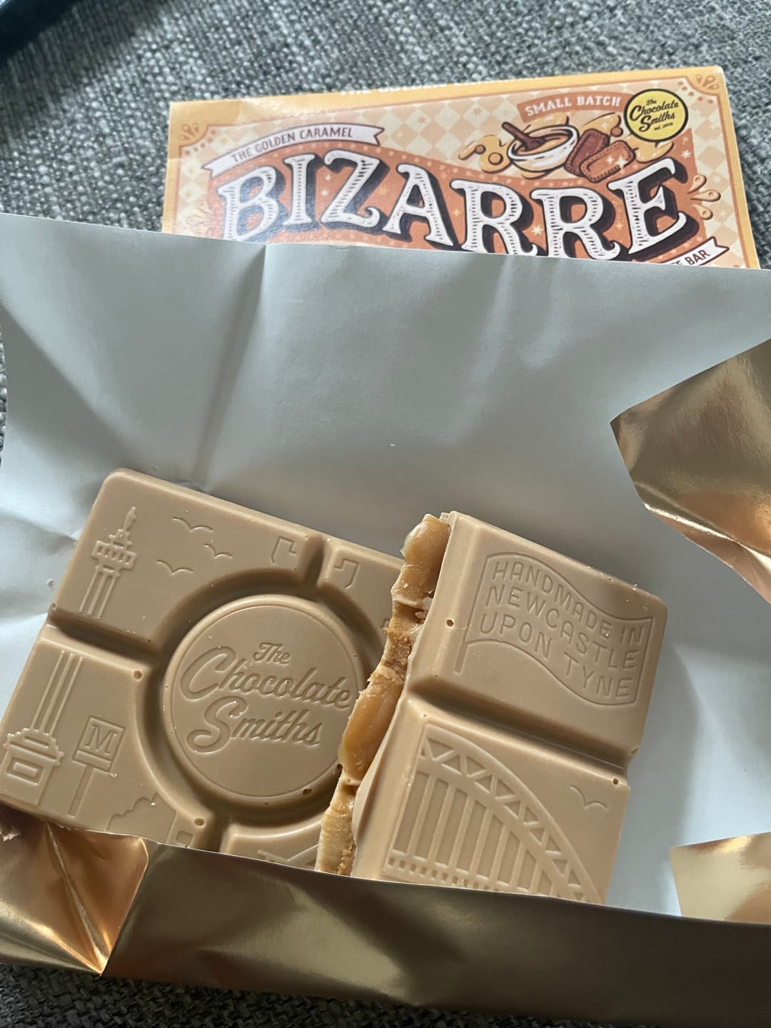 Customer photo review of The Golden Caramel Bizarre Bar 145g