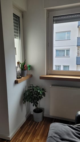 Customer photo review of Aufsatzfensterbank Eiche