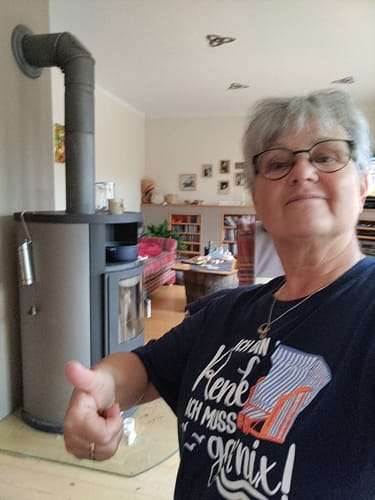 Customer photo review of Ich bin in Rente · Unisex Premium Bio T-Shirt