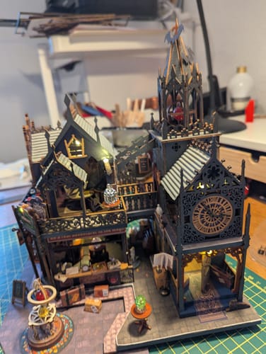 Customer photo review of Holo Magic City Ⅱ DIY Miniature Dollhouse Kit