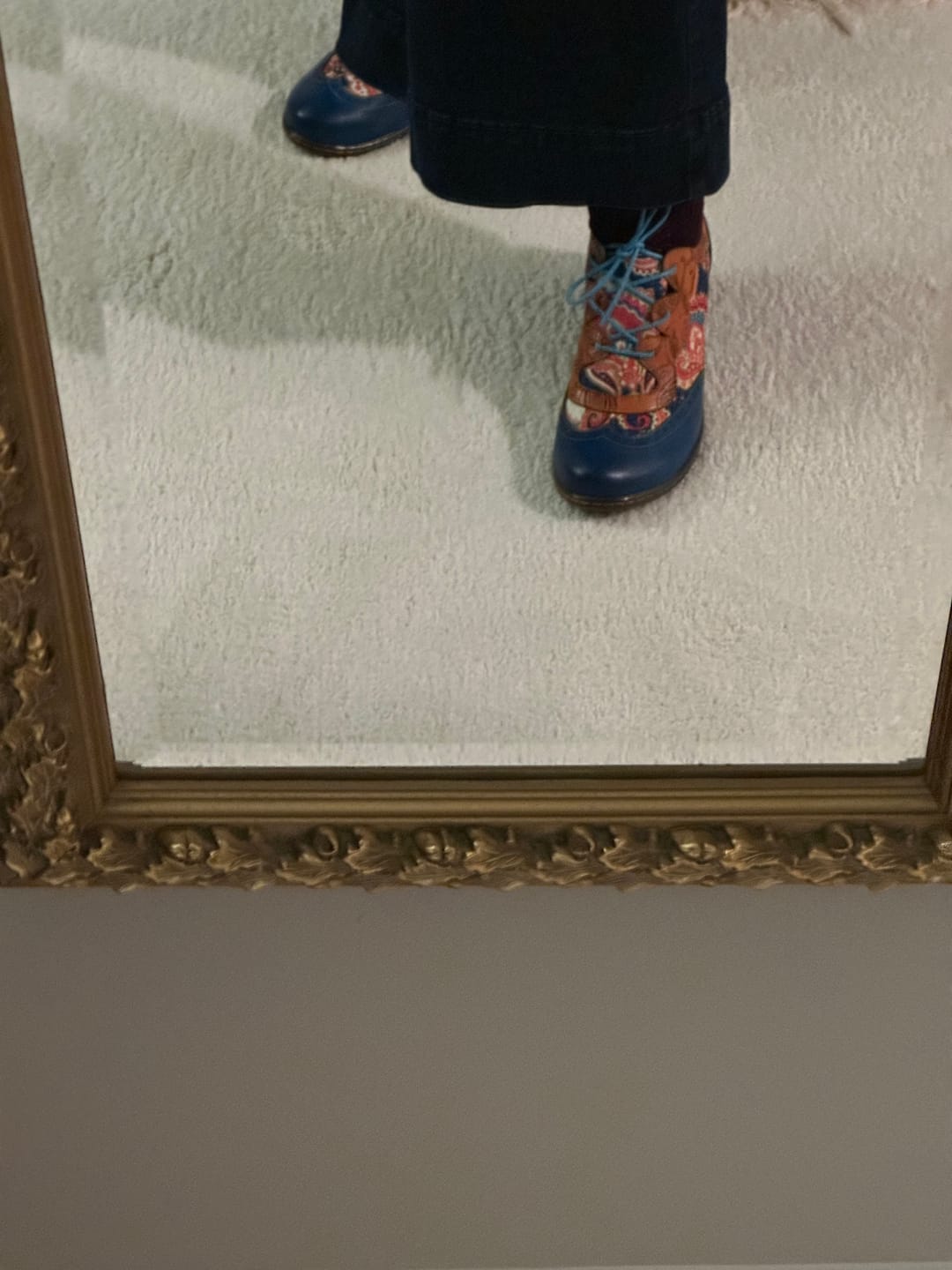 Customer photo review of Bohemian Flower Painted  Brogue Shoes