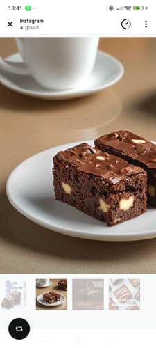 Customer photo review of Brownie keto al cioccolato