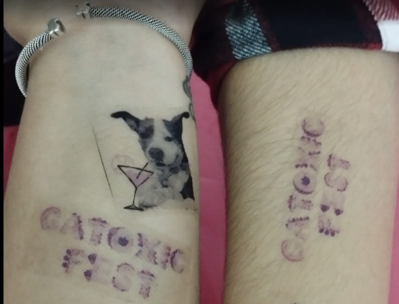 Customer photo review of TATUAJES TEMPORALES PERSONALIZADOS