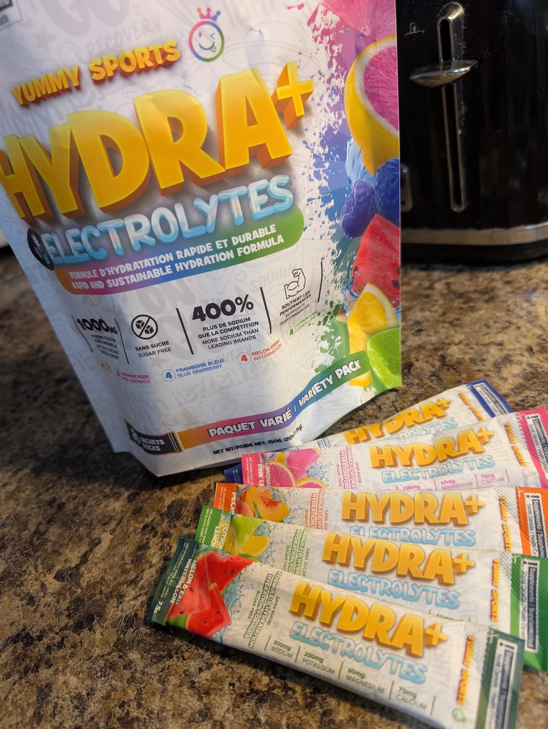 Customer photo review of Yummy Sports - Hydra + Sachet Mixte
