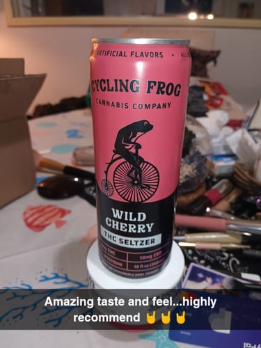 Customer photo review of THC Seltzer Giveaway - Wild Cherry