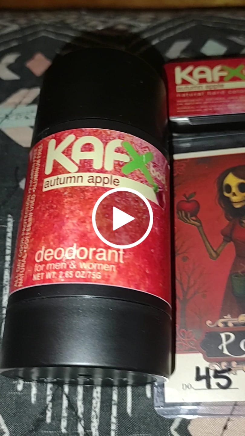 Customer video review of The Autumn Apple Trio: Natural Deodorant, Body Butter & Cologne Bundle
