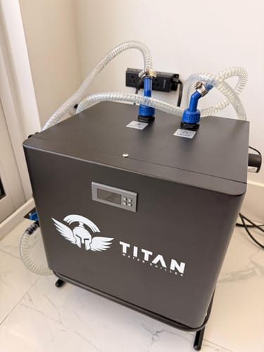 Customer photo review of Cold Plunge Chiller Black