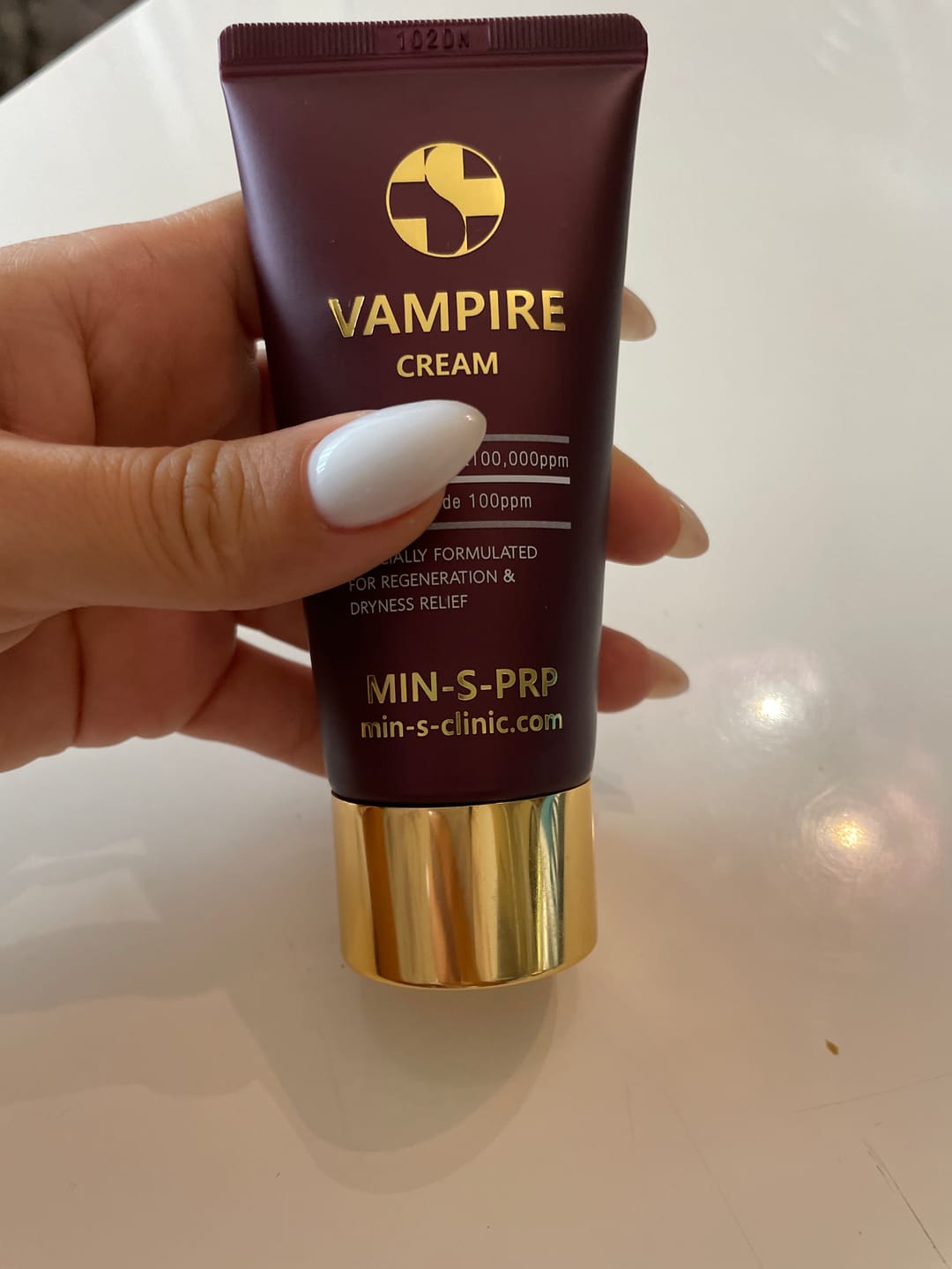 Customer photo review of PDRN Хидратиращ крем за клетъчна регенерация VAMPIRE Cream Poul La Peau