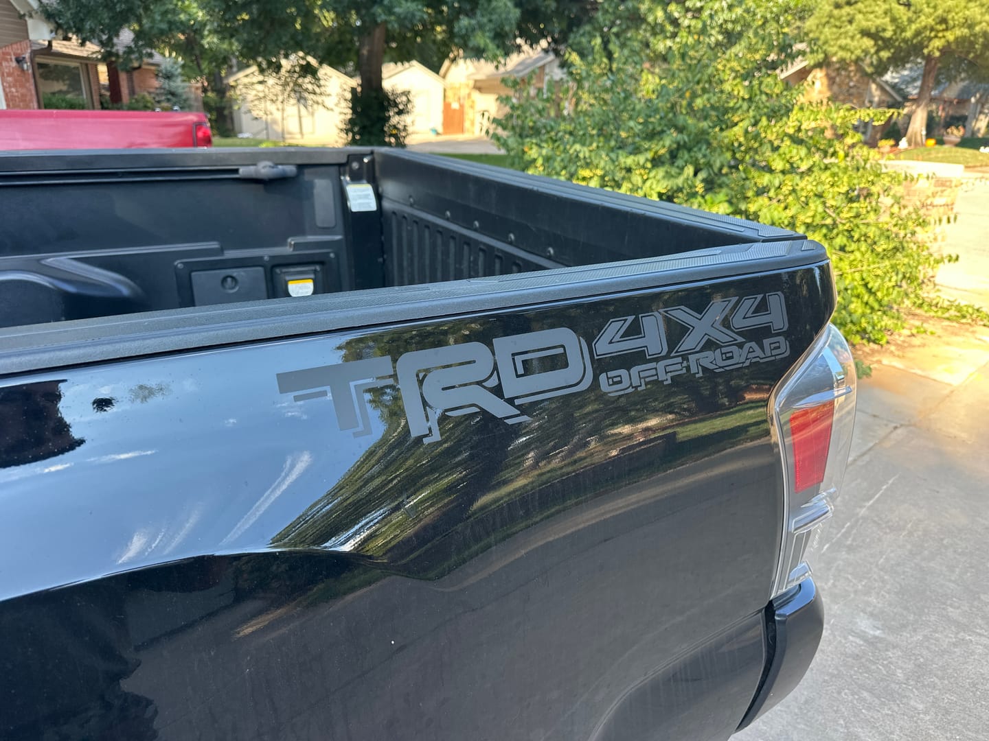 Customer photo review of TRD 4x4 off-road vinyl decal for 2016-2022 Toyota Tacoma Tundra