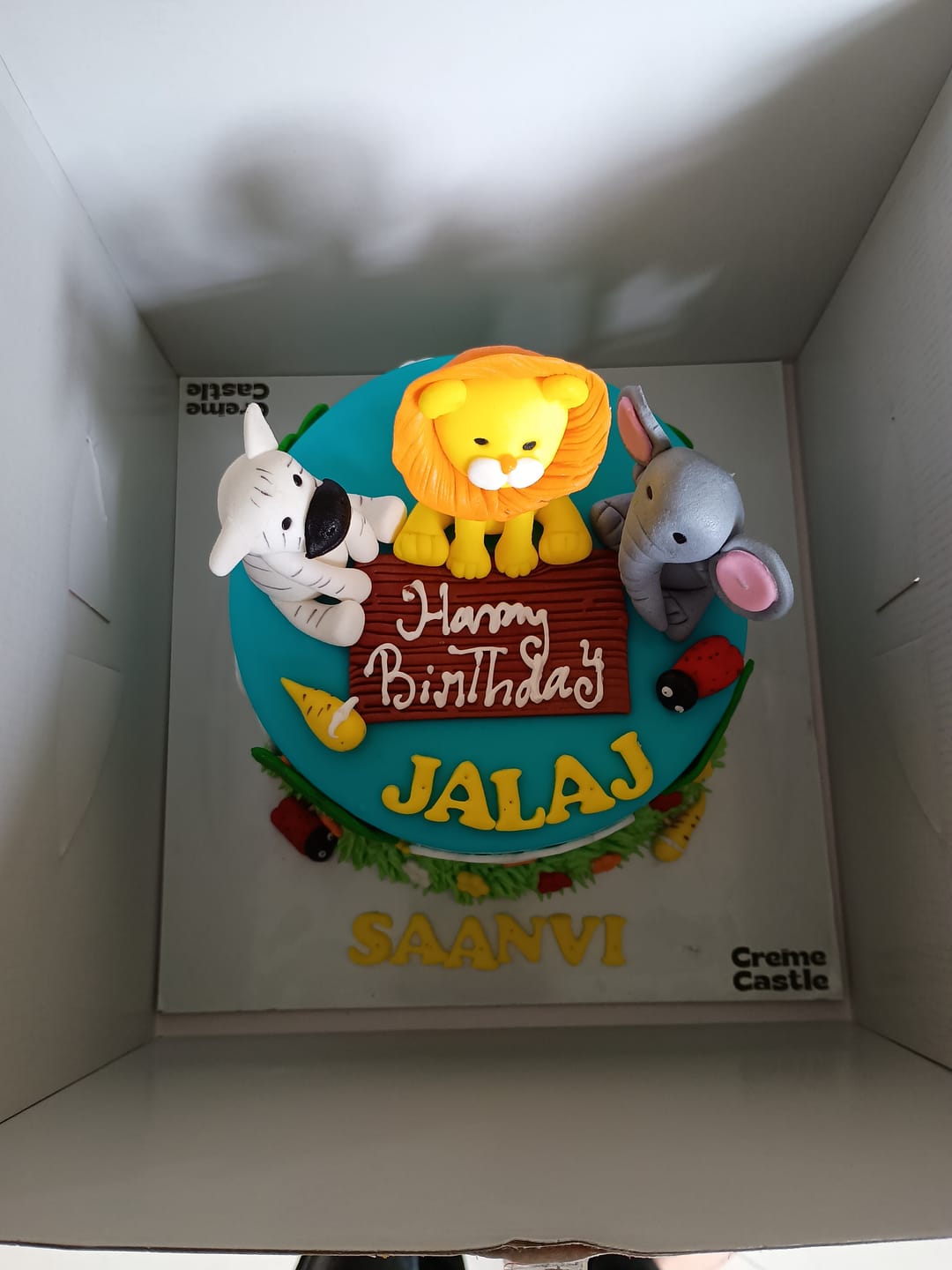 Customer photo review of Jungle Theme Cake for Kids