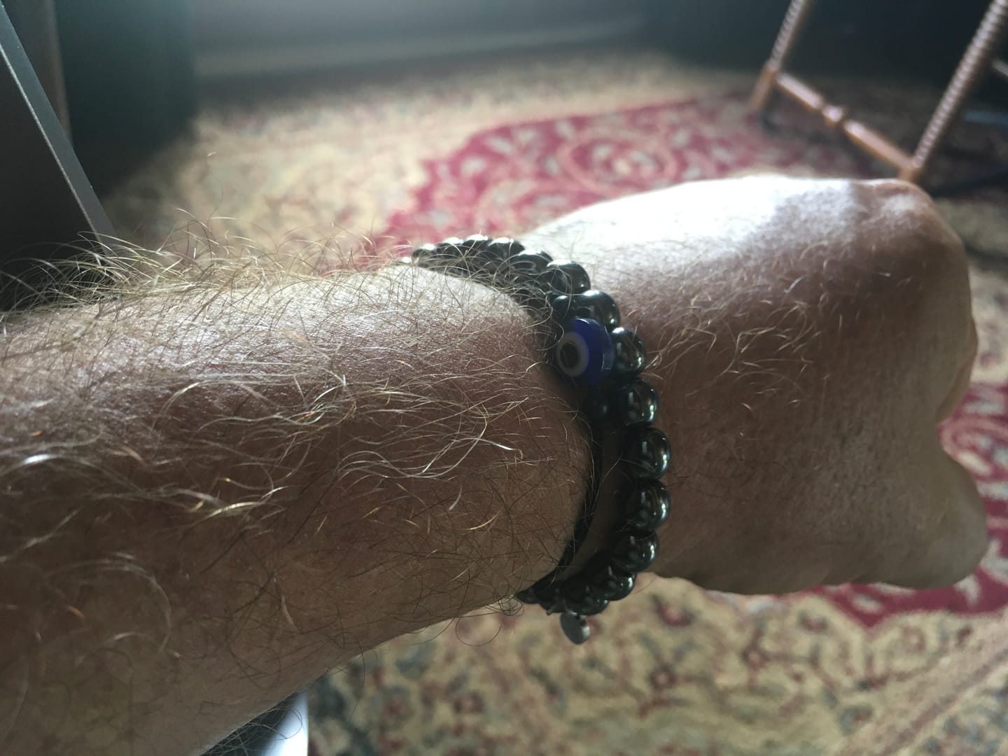 Customer photo review of Hematite Bracelet