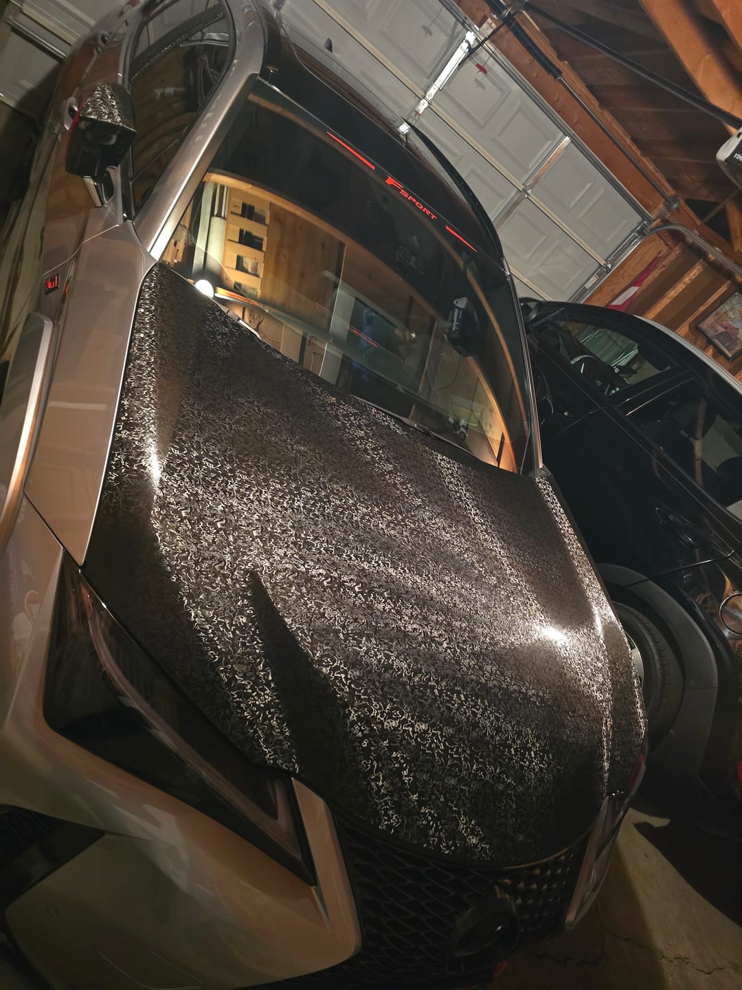 Customer photo review of Phantom Black Carbon Fiber Vinyl Wrap