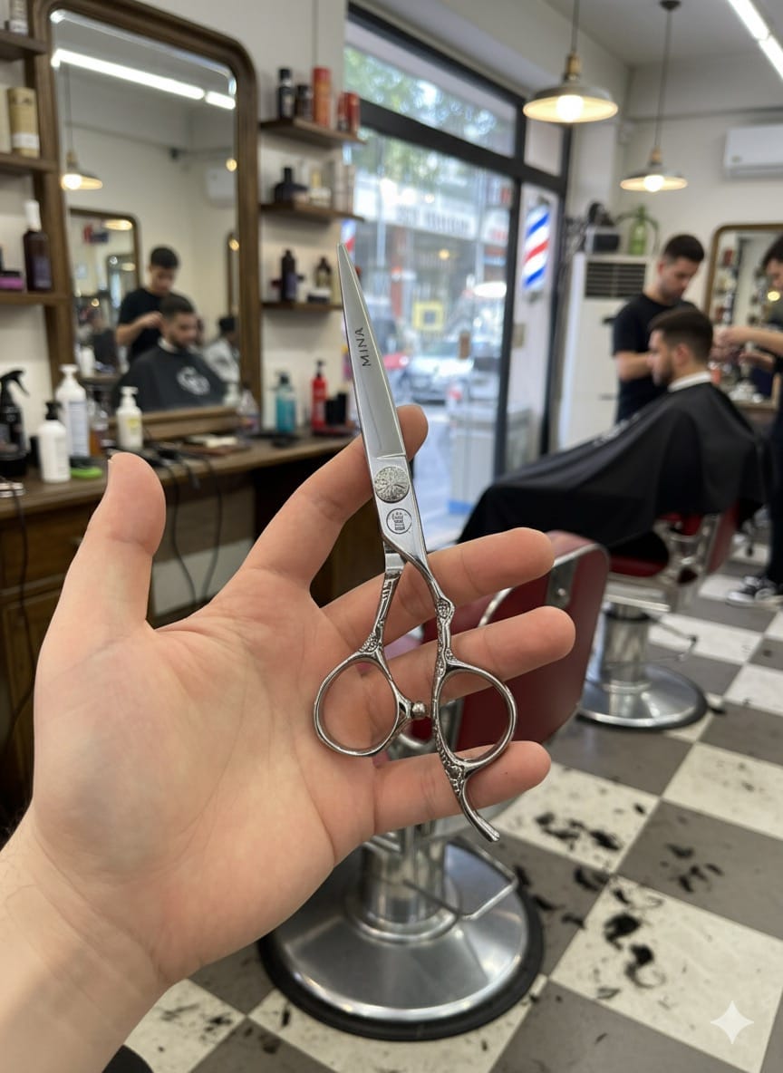 Customer photo review of Mina Sakura II Hair Cutting Scissors
