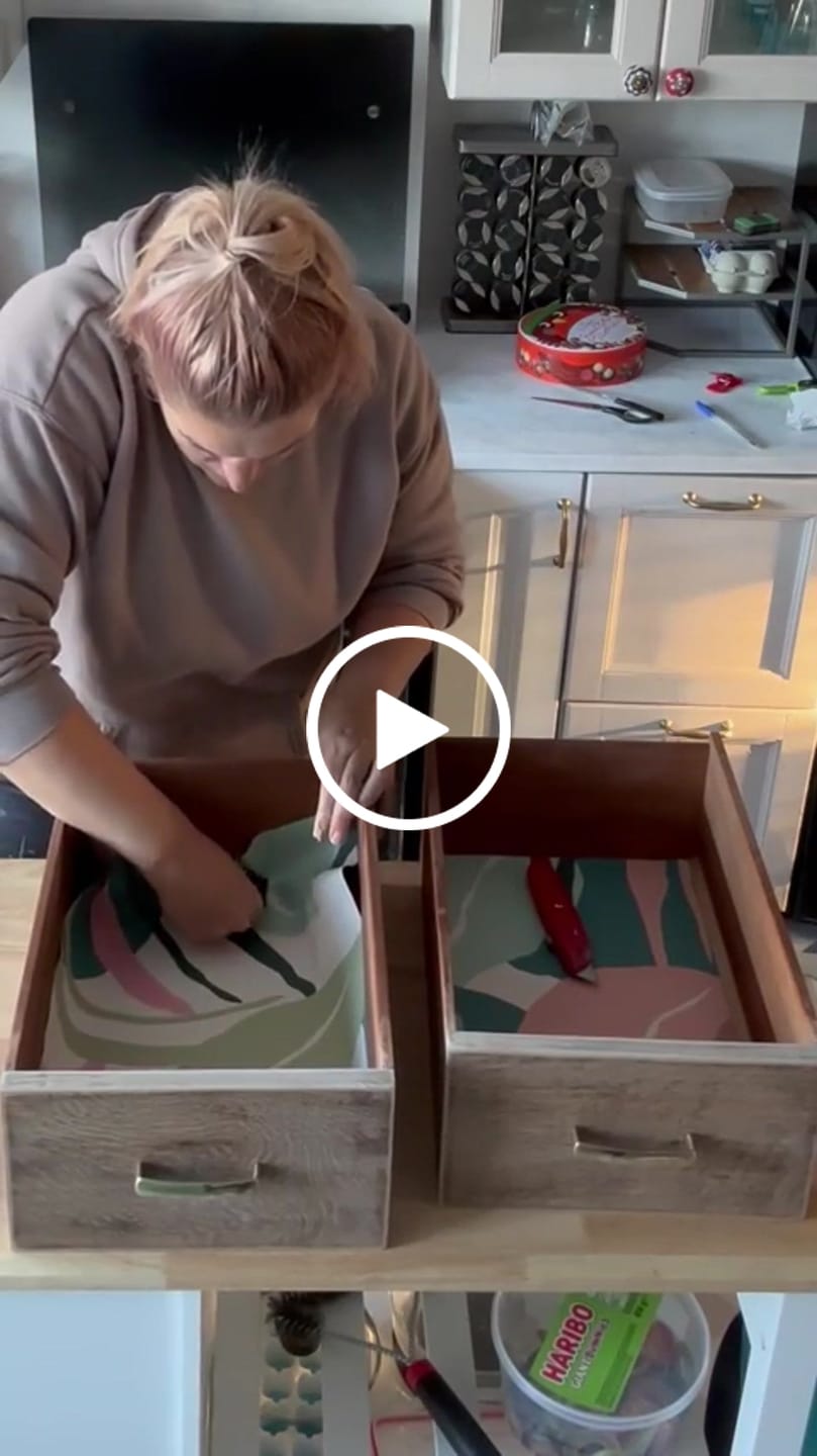 Customer video review of Veronica - Pastel Foliage Leaf Collage Vinyl Furniture Wrap